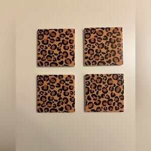 Leopard Print Coasters